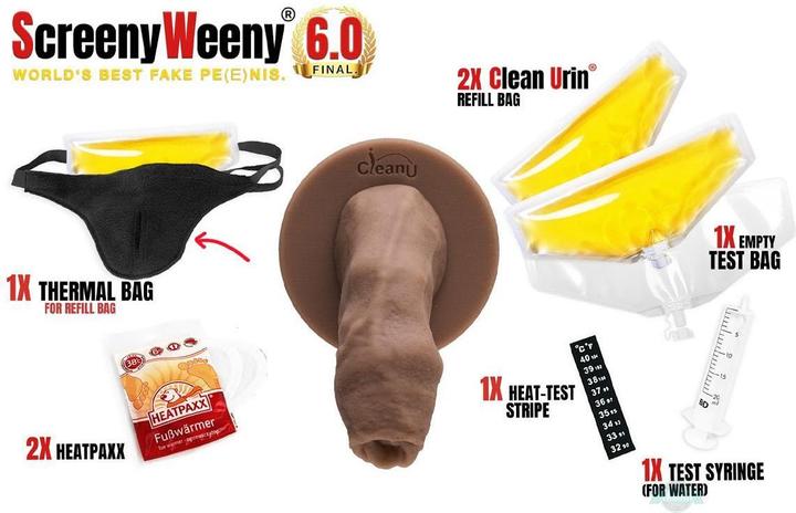 Actual product image Clean Urin Screeny Weeny Set 6.0 White Mulatte Beauty