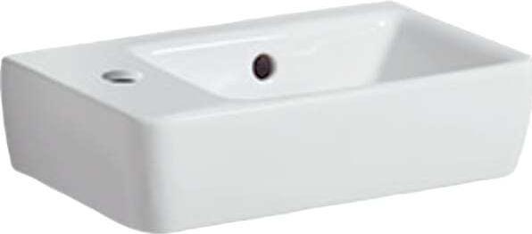 Actual product image Geberit Keramag Renova Nr.1 Comprimo New hand wash basin, 40x25cm, 276240, with tap hole left (250 mm, 400 mm)