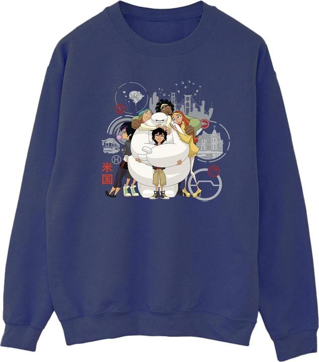 Immagine prodotto Disney Big Hero 6 Baymax Group Hug Felpa Donna (XL)