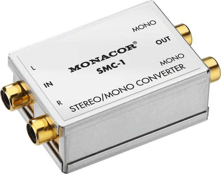 Productafbeelding Monacor Stereo-Mono-Converter (Audio splitter)