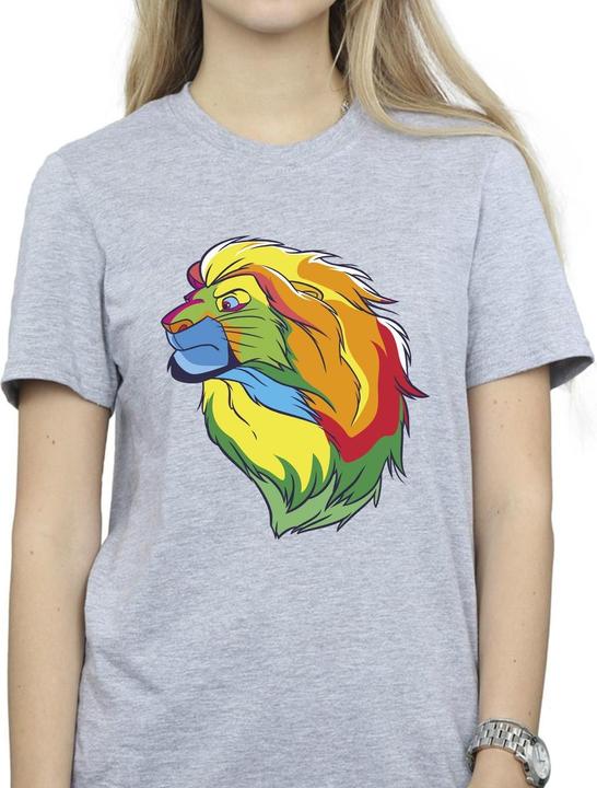 Actual product image Disney Womens/Ladies The Lion King Colours Cotton Boyfriend T-Shirt (XL)