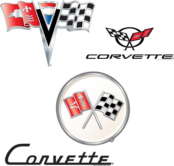 Produktbild Chevrolet Aufkleber Corvette Branding Deluxe Stickers Variety Pack 50erPack Vinyl