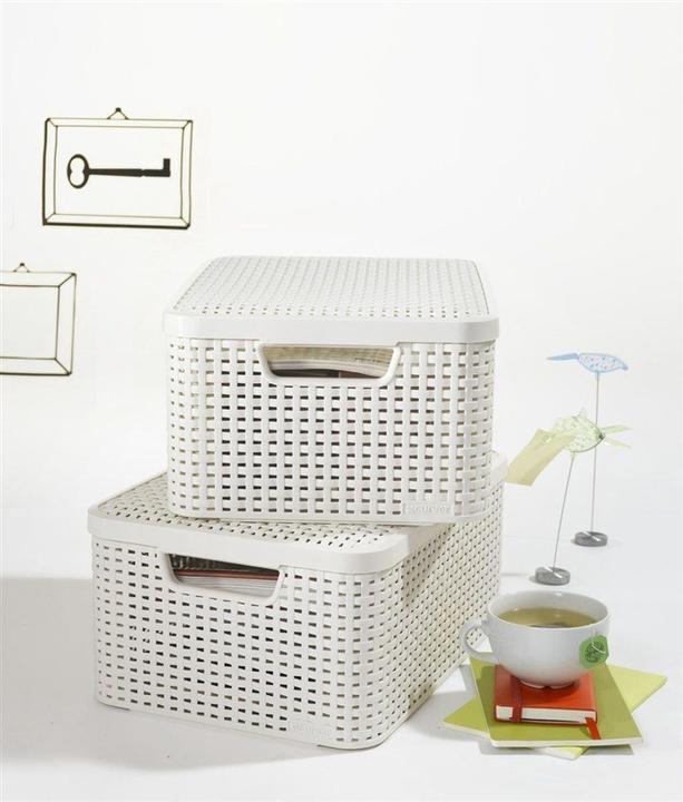 Produktbild Curver STORAGE BOX STYLE S WHITE 205840 (6 l)