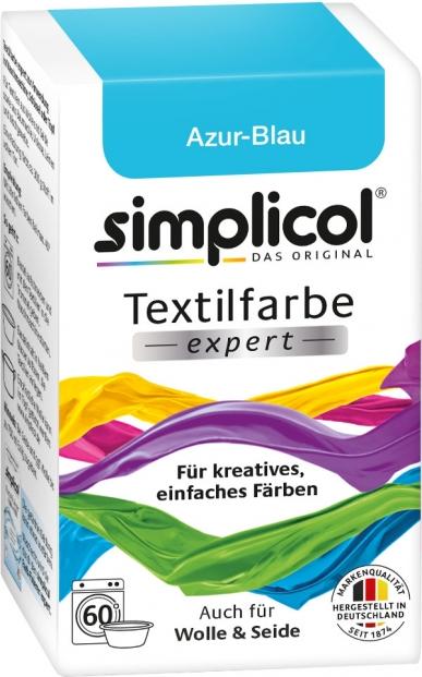 Produktbild Simplicol Textilfarbe expert, azurblau 150 g (Azurblau)