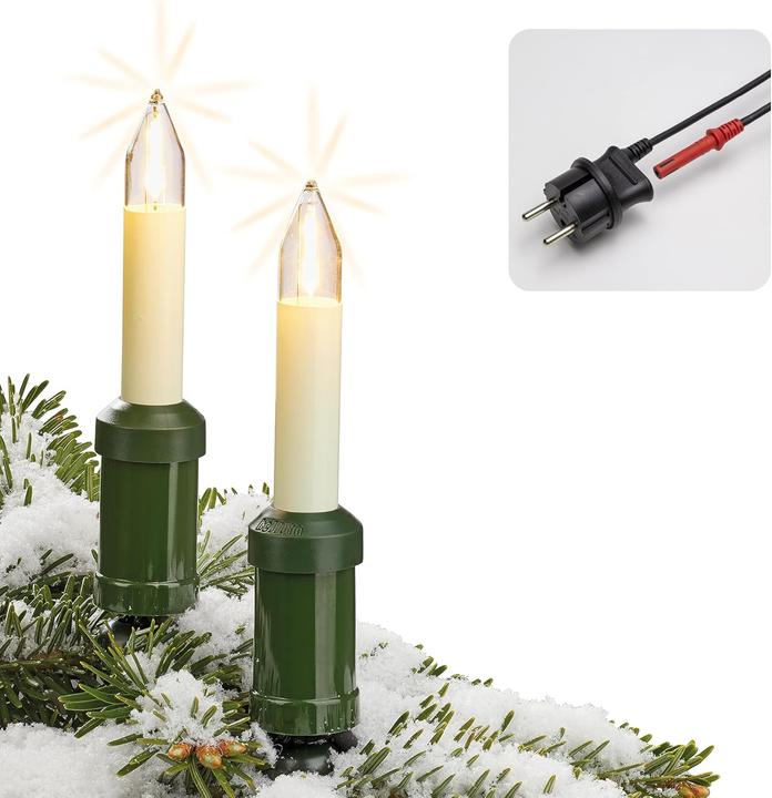 Image du produit Hellum Chaîne de bougies filament LED 20flg extérieur (22 m)