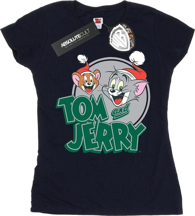 Immagine prodotto Tom & Jerry Christmas Greetings Maglietta Donna (L)
