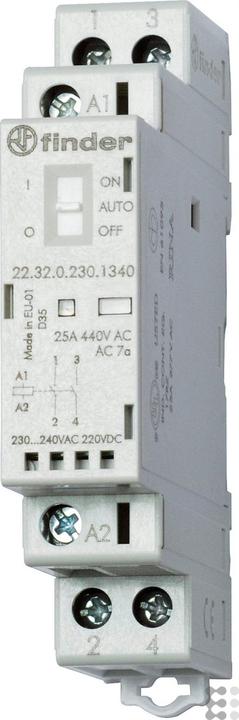 Actual product image Finder Installation contactor series 22, 25 A 22.32.0.230.4540 1 NO/1 NC contact (30/110/220 V) 25/5/1 A