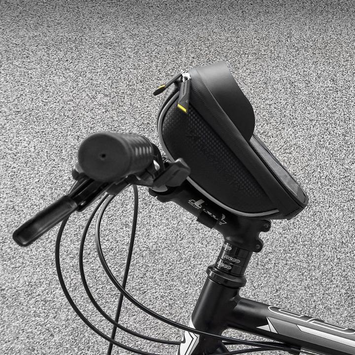 Produktbild Wozinsky Fahrradlenkertasche mit Handytasche 1l schwarz (WBB16BK) (1 l, Lenkertasche)