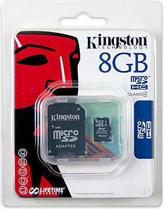 Produktbild Kingston microSDHC 8GB (8 GB, microSDHC)