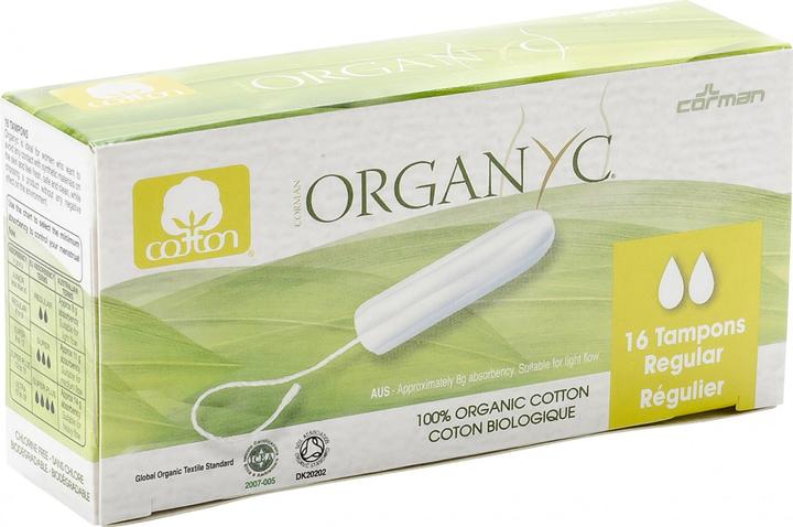 Actual product image Organyc Tampons Regular - 100% organic cotton (16 x, Regular)