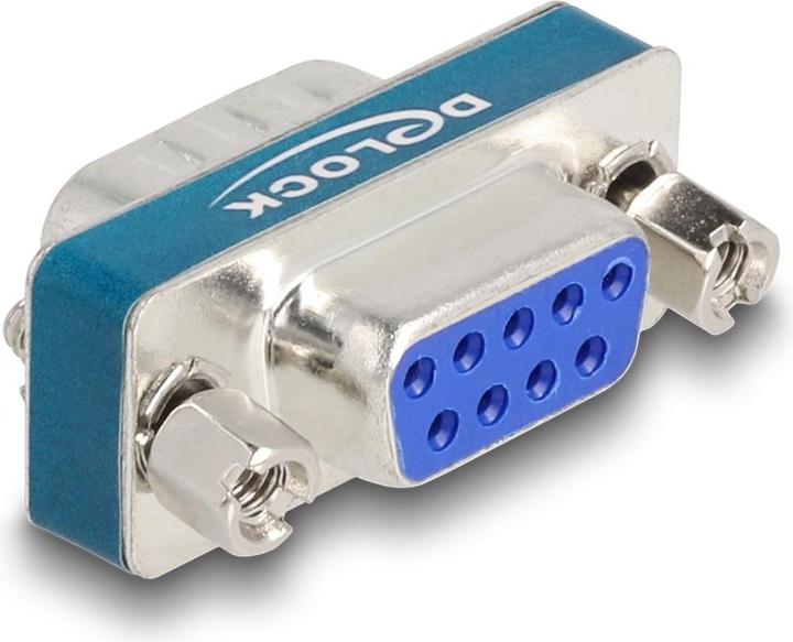 Actual product image Delock HF/EMI interference suppression filter D-Sub 9 pin plug to socket with low-pass inductive (0.03 m)