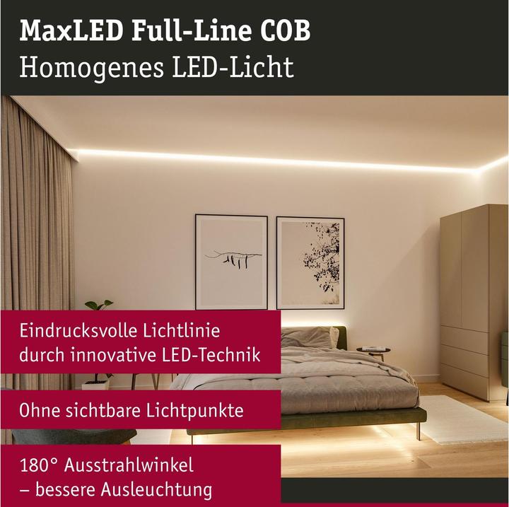 Actual product image Paulmann MaxLED 1000 Full-Line COB Stripe (Warm white, 250 cm, Indoor)
