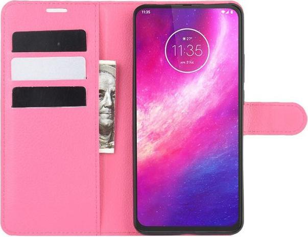 Produktbild MU Classic Litchi Leder Bookcover Series (Motorola One Hyper)