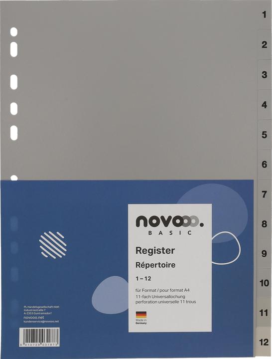 Actual product image Novooo Index PP grey A4