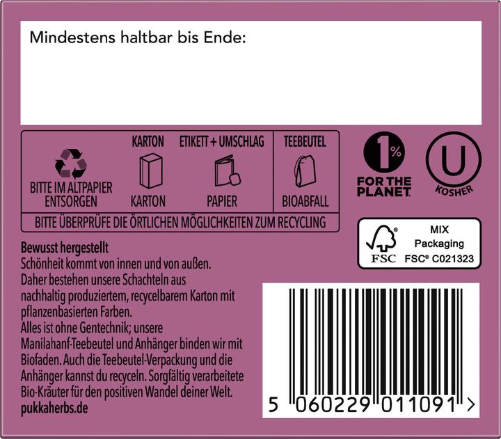 Immagine prodotto Pukka Incantevole Cassis (38 g)