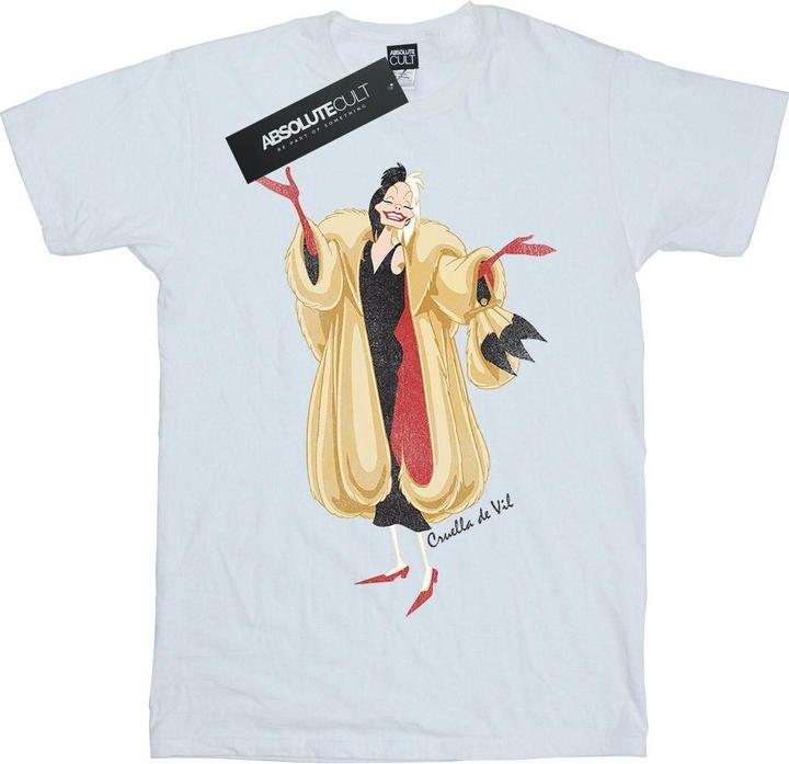 Actual product image Disney Boys 101 Dalmatians Classic Cruella De Vil T-Shirt (116)