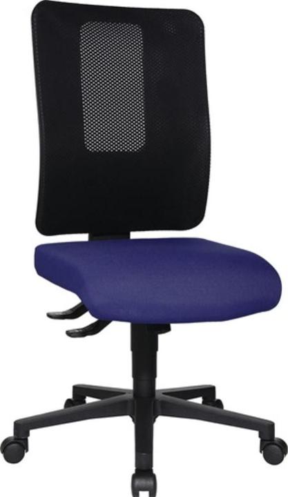 Immagine prodotto Topstar Sedia girevole da ufficio con tecnologia sincrona nero/blu 450-550 mm senza braccioli Portata 110 kg