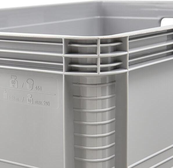 Image du produit keeeper Boîte de rangement ""robert"", 45 litres, gris nordique capacité de charge : 30 kg, apte au contact (45 l)