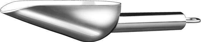 Actual product image HP Autozubehör Weighing scoop stainless steel silver Length 175 mm Capacity 100 ml