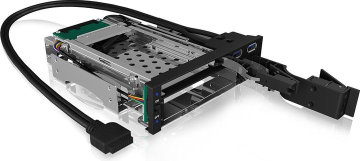 Immagine prodotto Icy Box IB-174SSK-U - Portaoggetti mobile - 2.5", 3.5" (6.4 cm, 8.9 cm)