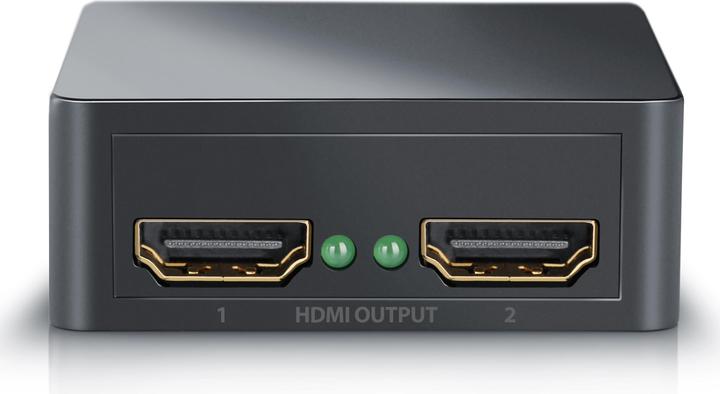 Produktbild CSL HDMI Splitter 2 Port, 4K Ultra HD, FHD, CEC, HDCP 1x HDMI Eingang / 2x HDMI Ausgänge