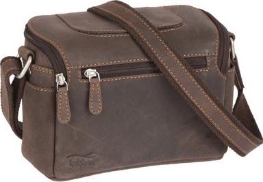 Kalahari KAAMA L-13 Fototasche, Leder (Kamera Schultertasche)