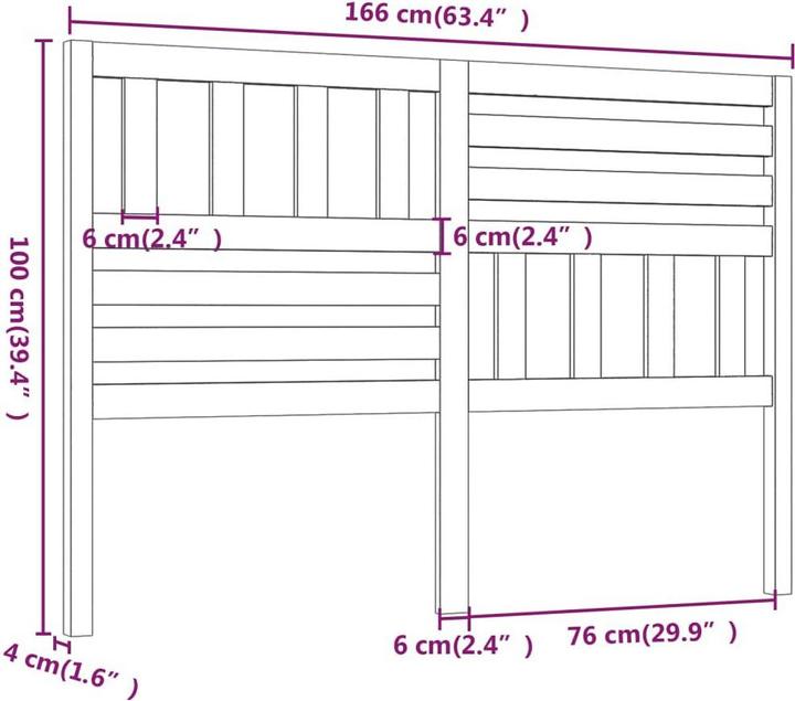 Actual product image VidaXL Kipper (166 x 4 x 100 cm)