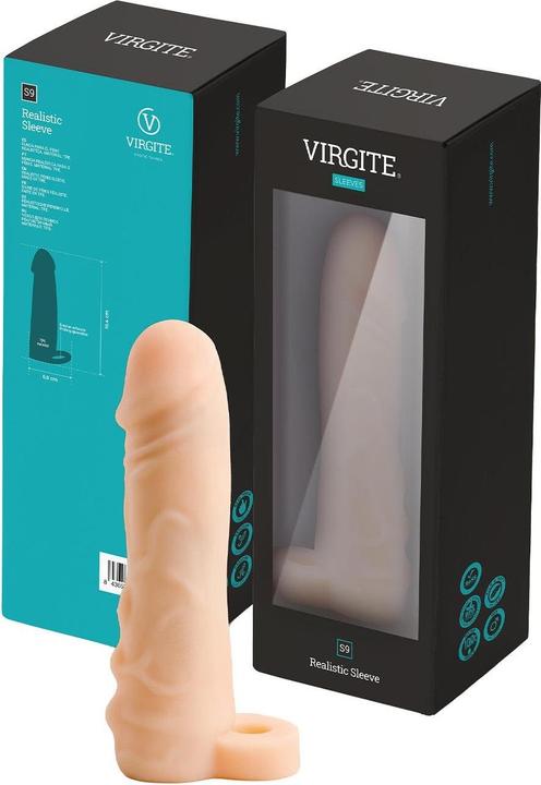 Actual product image Virgite REALISTIC PENIS SHEATH S9 FLESH 16'4 CM