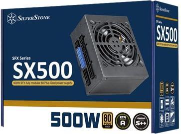 Actual product image Silverstone SST-SX500-G v1.1 SFX Power Supply 80 PLUS Gold, modular - 500 Watt (500 W)