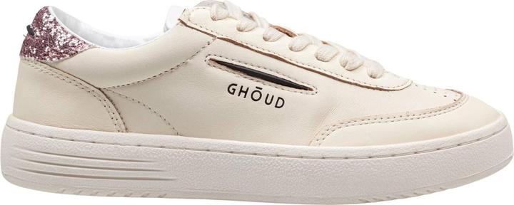 Ghoud lido sneakers in ivory and pink leather (42)