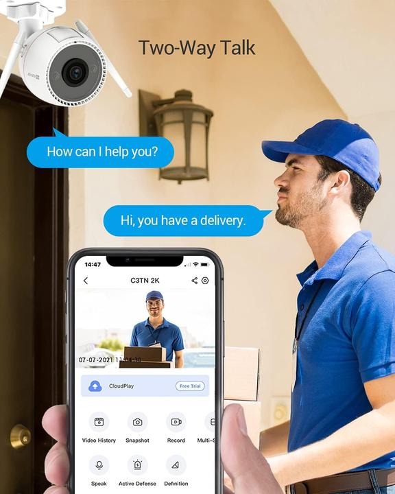 Image du produit EZVIZ X5S + H3C Wifi Recorder & 4x H3C 2K+ Kameras