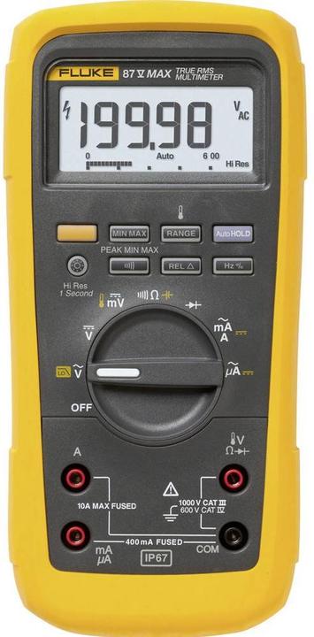Produktbild Fluke Hand Multimeter Echteffektiv Digitalmultimeter (CAT III 1000V, CAT IV 600V)