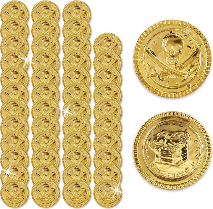 Produktbild Relaxdays 48x Goldmünzen
