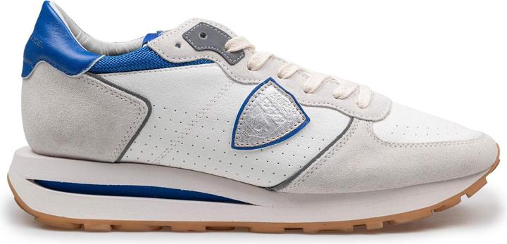 Produktbild Philippe Model sneakers tropez in perforated leather color gray/bluette (42)