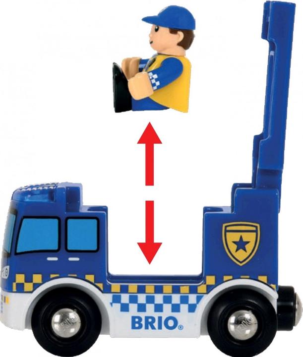 Actual product image Brio Police station with emergency vehicle