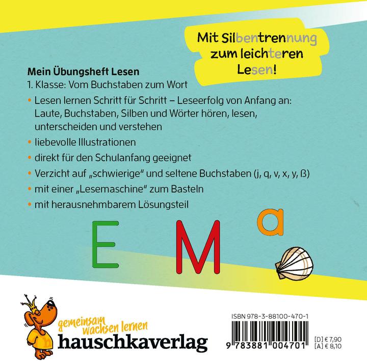 Image du produit Mein Übungsheft Lesen 1. Klasse: Vom Buchstaben zum Wort (Allemand, Agnes Spiecker, 2024)