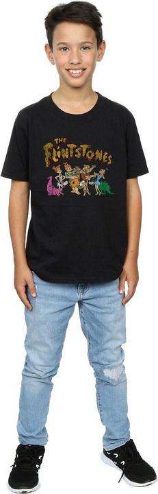 Immagine prodotto The Flintstones Group Distressed Maglietta Ragazzi (128)