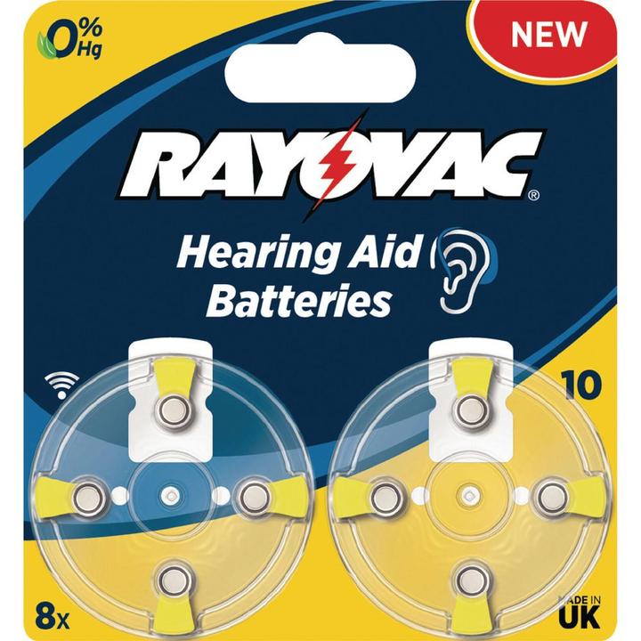 Produktbild Rayovac 10 (8 Stk., A10, 105 mAh)