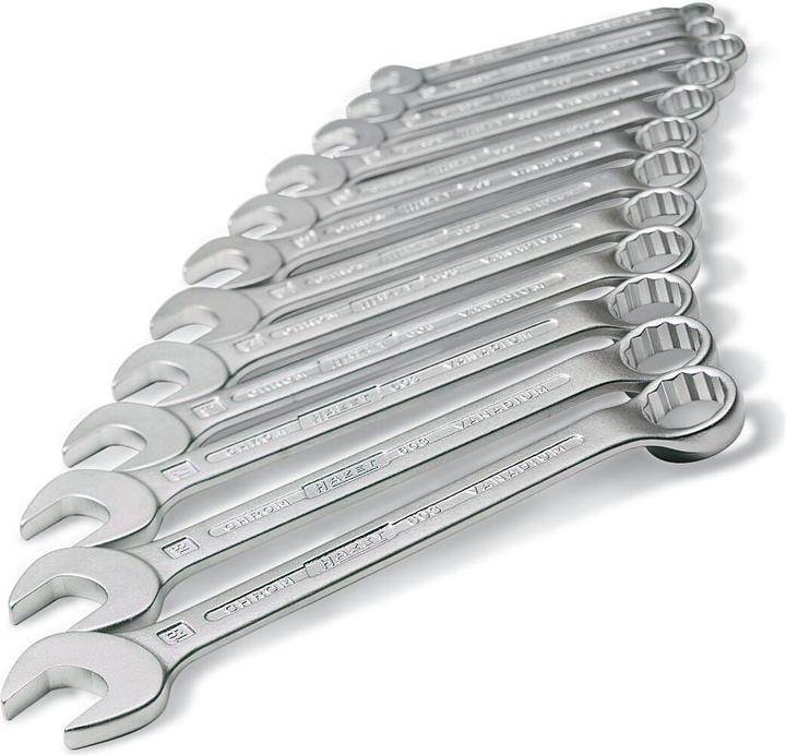 Immagine prodotto HAZET Serie di chiavi combinate a forchetta/ad anello 603/17N ∙ Profilo a doppio esagono esterno ∙ … (7 mm, 8 mm, 9 mm, 10 mm, 11 mm, 12 mm, 13 mm, 14 mm, 15 mm, 16 mm, 17 mm, 18 mm, 19 mm, 21 mm, 22 mm, 24 mm, 27 mm)