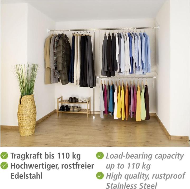 Actual product image Wenko Telescopic wardrobe set