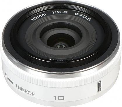 Produktbild Nikon 1 10mm 1:2.8, Lichtstarkes Weitwinkel, Weiss (Nikon 1, Nikon CX)