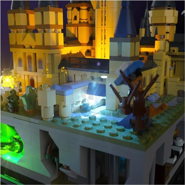 Actual product image Light my bricks LMB 2.0 LED light set for LEGO 76419 Harry Potter Hogwarts Castle with castle grounds