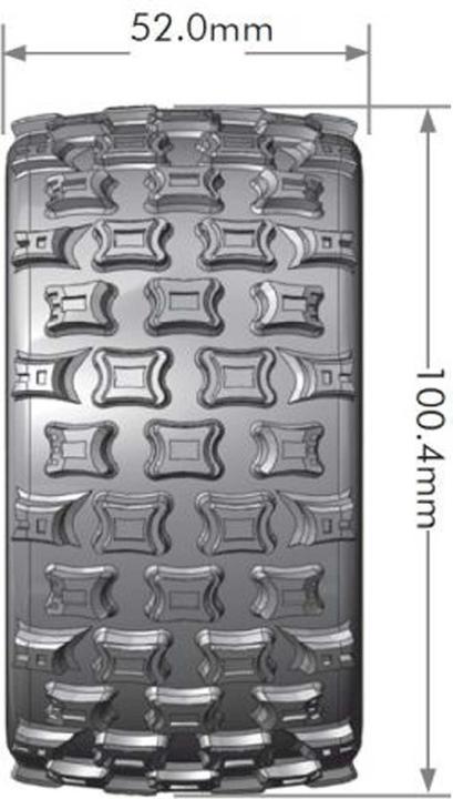 Actual product image Louise st-jumbo soft incl. rims black 1/2 offset 12mm stadium truck 2,8 (2)