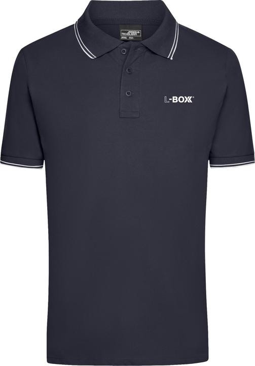 Produktbild L-Boxx Herren Polo Shirt navy / white Grösse M (M)