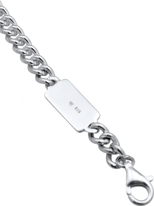 Image du produit Kuzzoi Bracelet Hommes ronde armure massif argent 925 (21 cm, Argent sterling 925)