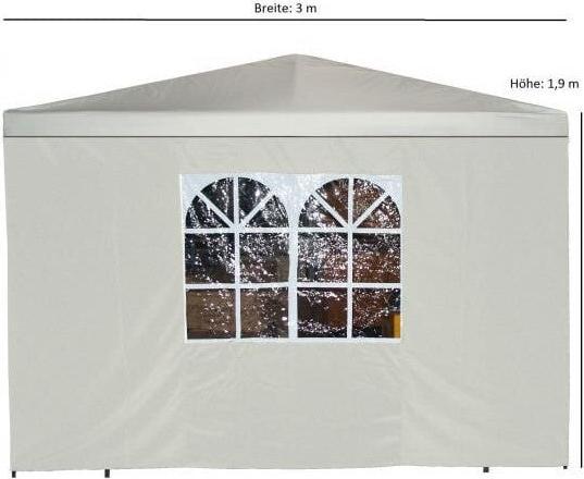 Immagine prodotto Degamo Telone laterale per padiglione con finestra (300 cm, 300 cm)