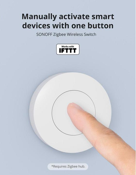 Actual product image Sonoff WLAN switch SNZB-01P DC 3 V