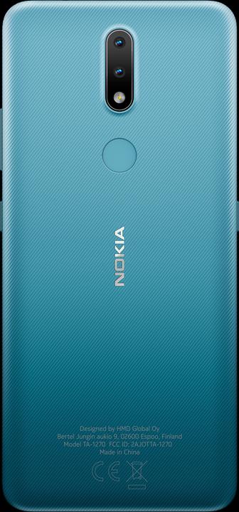 Produktbild Nokia 2.4 (32 GB, Blue, 6.50", Hybrid Dual SIM, 13 Mpx, 4G)