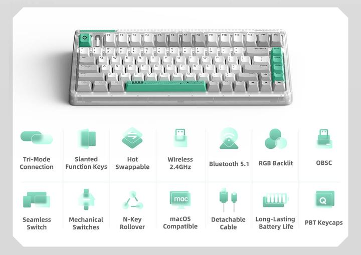 Image du produit Iqunix OG80 Trou de ver (CH, Filaire)