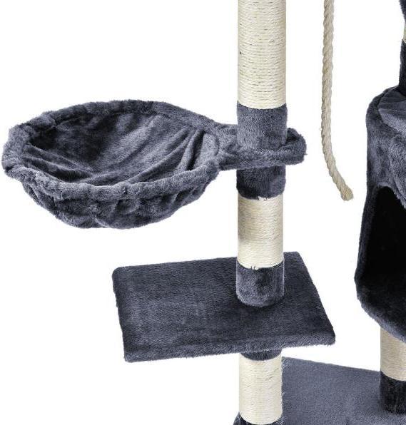 Produktbild Juskys Sams Pet Kratzbaum Buffy (118 cm, Grau)